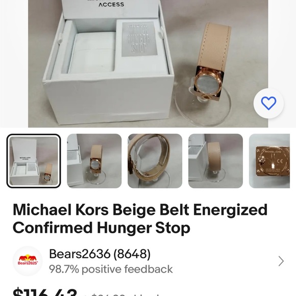 MICHAEL KORS “Rare” and “Limited” Women’s Rosa Gold Watch Hunger Stop - Picture 14 of 16